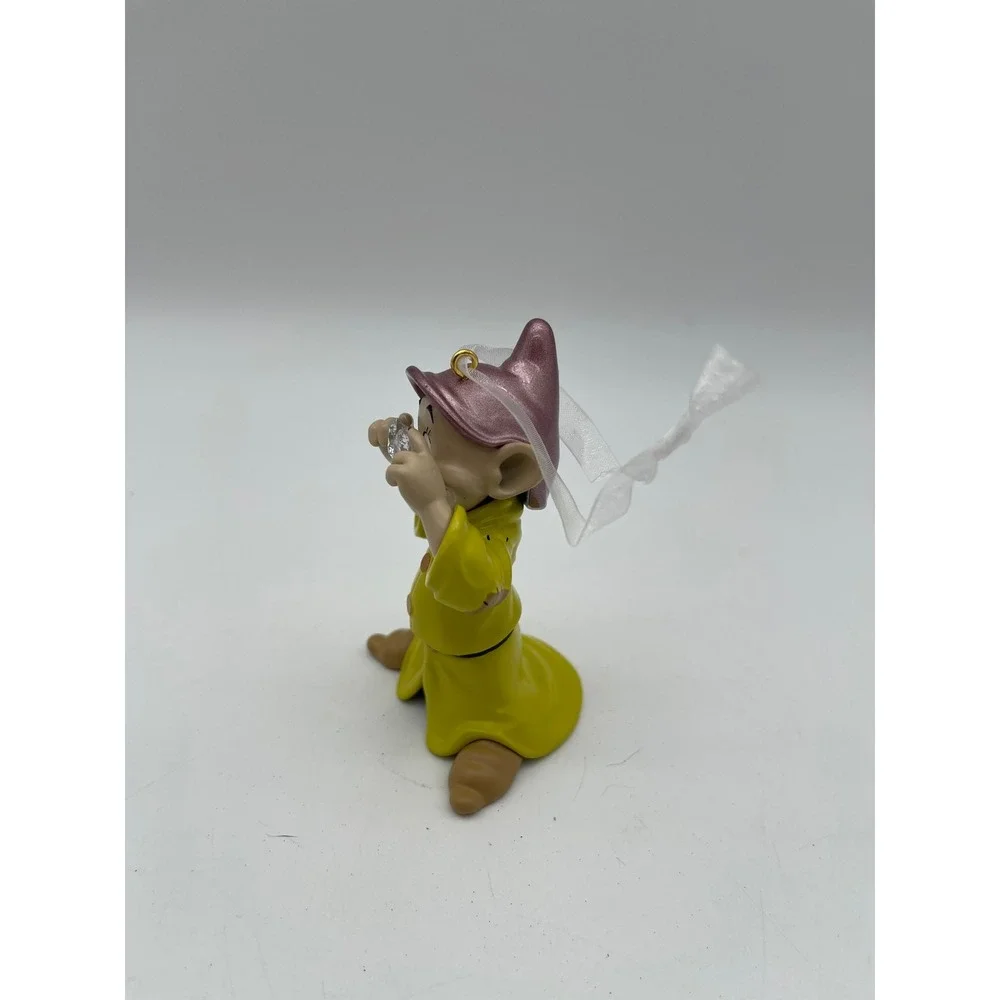 Hallmark Disney Snow White Dopey Ornament 2021 Keepsake Gem Eyes Green Purple